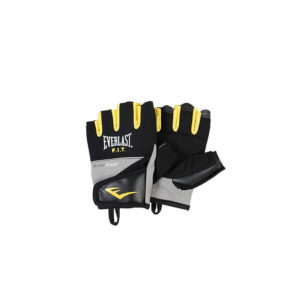 Everlast Force Weight lifting Gloves Black and Yellow